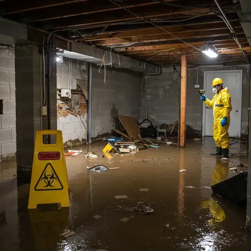 Flooded Basement Electrical Hazard in Mount Vista, WA Property